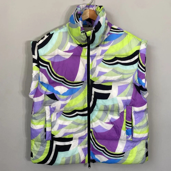NWOT Free People FP Movement In A Bubble Patterned Puffer Vest Women's XS Active - Picture 6 of 16